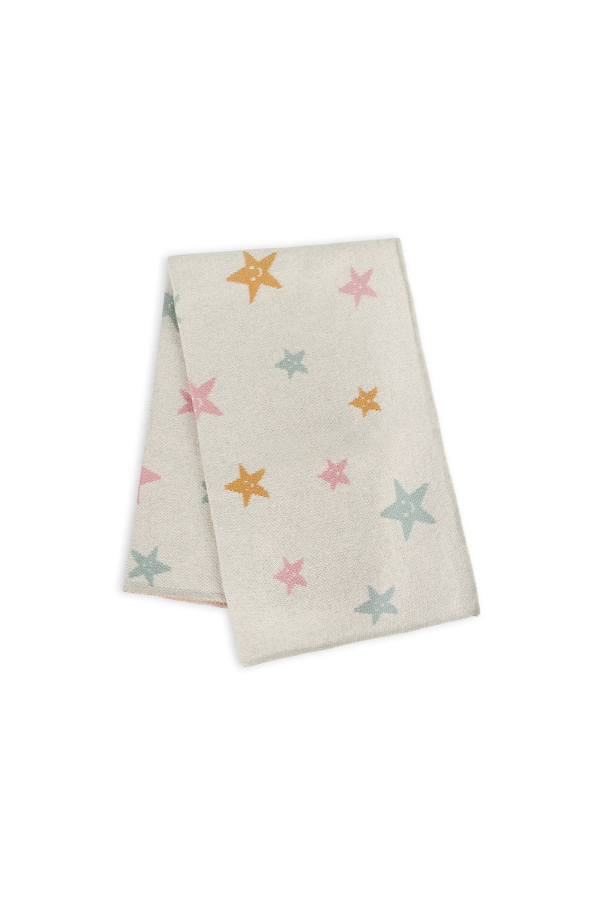Stars Jacquard Knit Baby Blanket