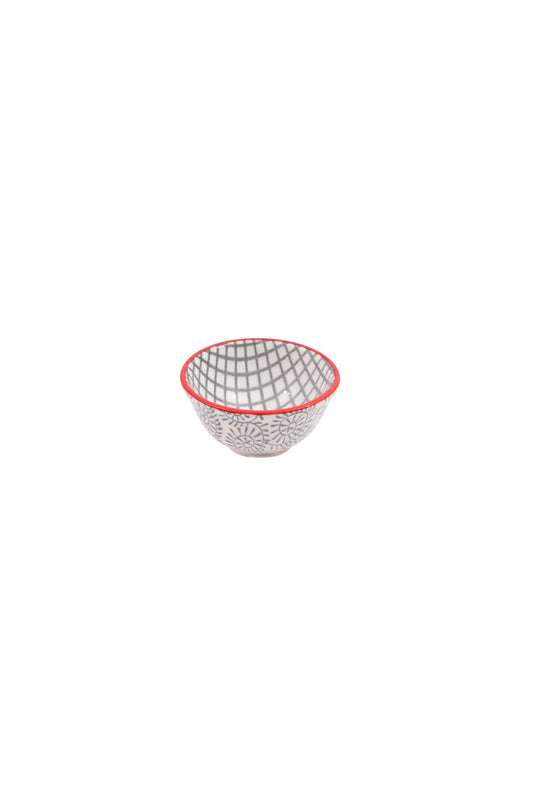 Hand-Stamped Stoneware Pinch Pot