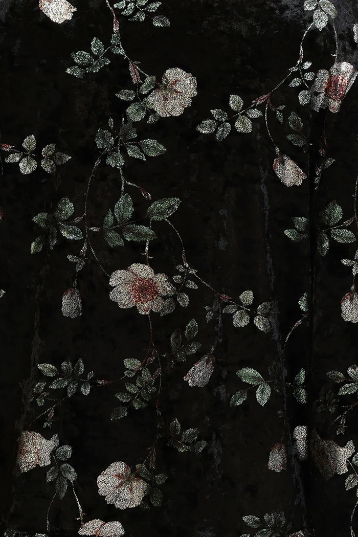 Rene Velvet Floral Maxi Dress