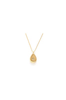 Teardrop with Crystal Pendant Necklace