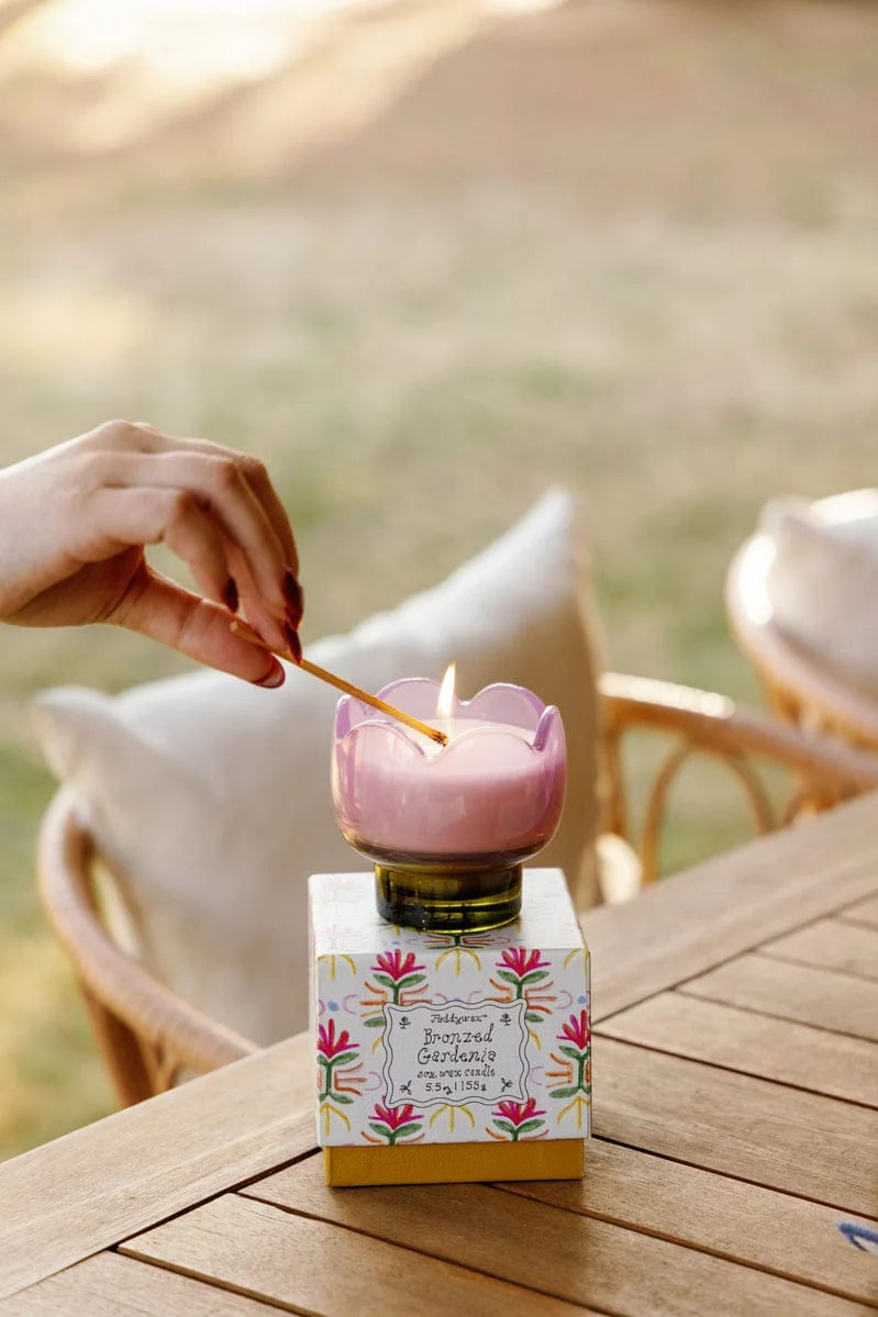 Tulip Candle Bronzed Gardenia