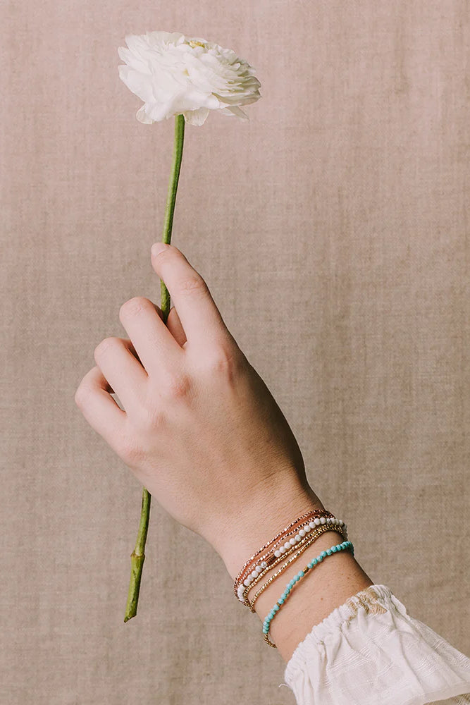 Delicate Stone Bracelet/Necklace Turquoise