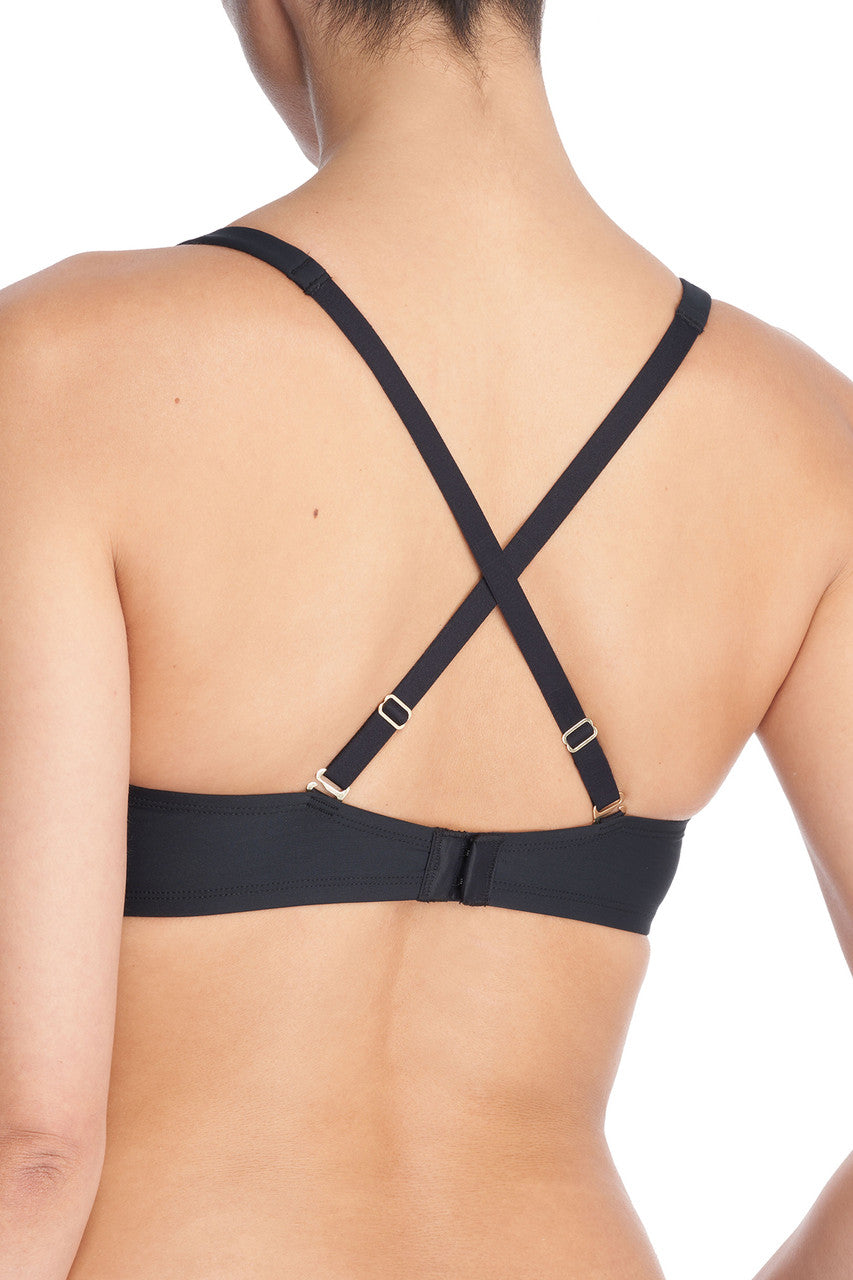 Black Verge Convertible Plunge Bra