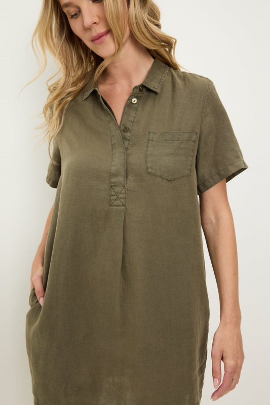 Ola Linen Utility Dress