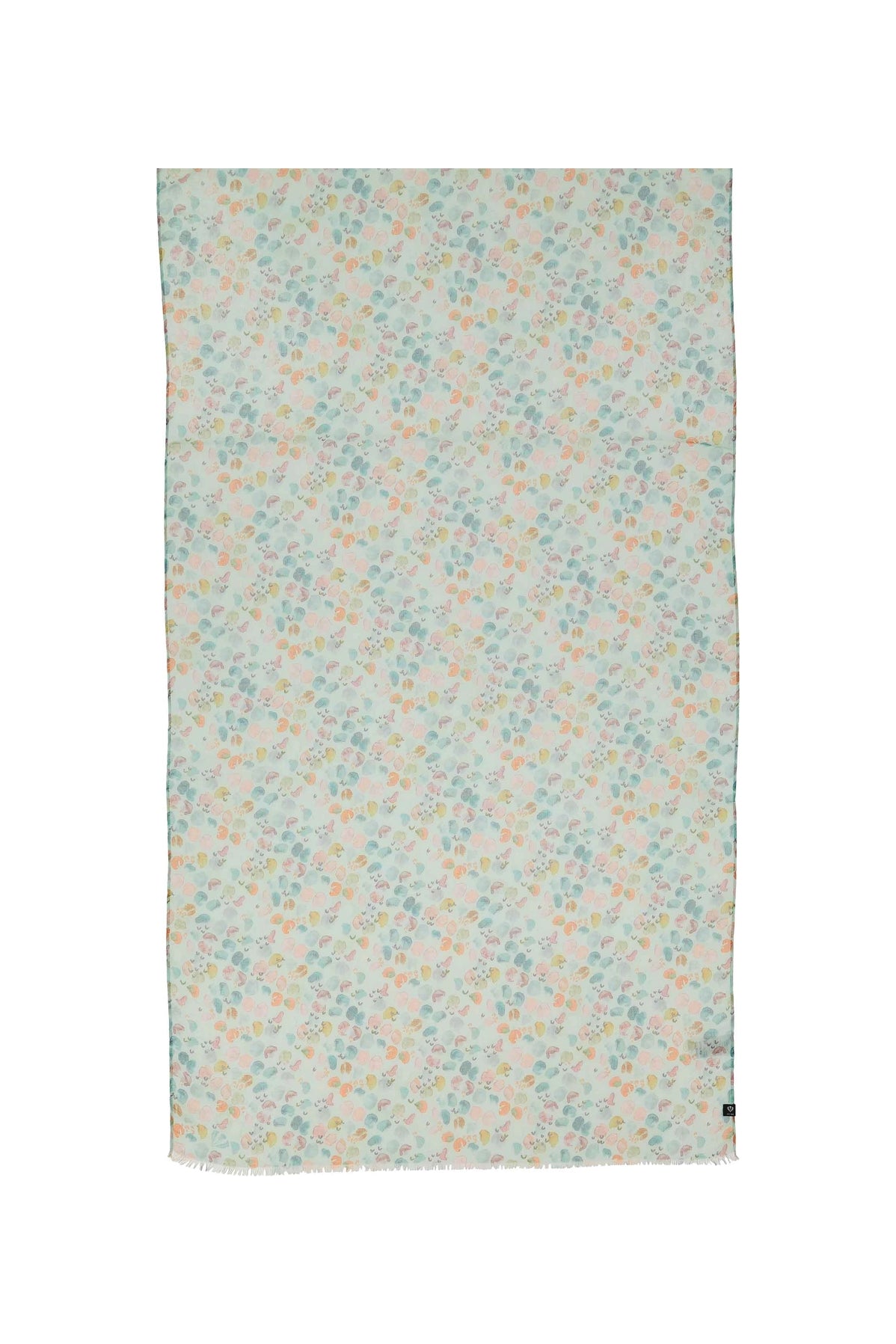 Watercolor Dots Scarf Powder Mint
