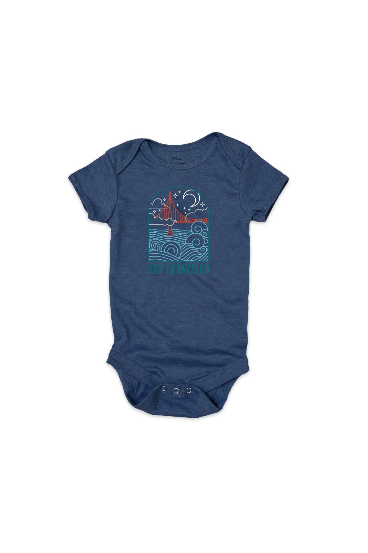 Wavy Bridge At Night Onesie
