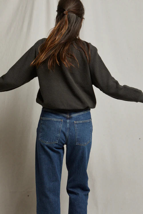 Ziggy Reverse Fleece Sweatshirt Vintage Black
