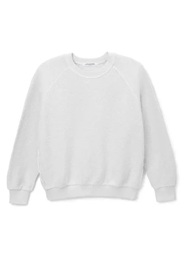 Ziggy Reverse Fleece Sweatshirt White