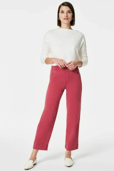 Wild Rose Stretch Twill Cropped Pant