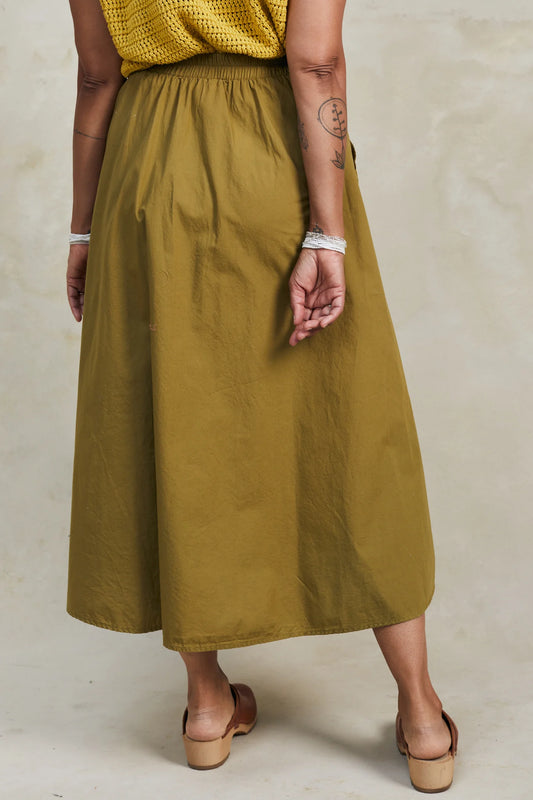 Fawn Skirt Poplin Fennel