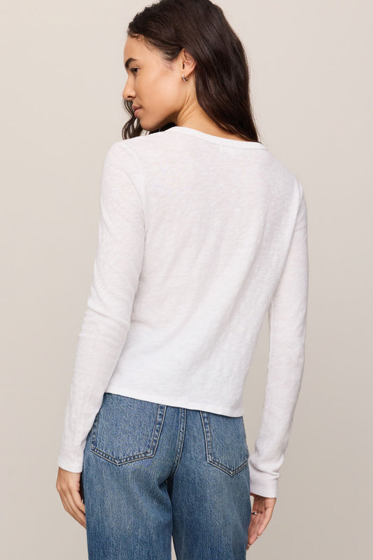 Junie Long Sleeve Tee White