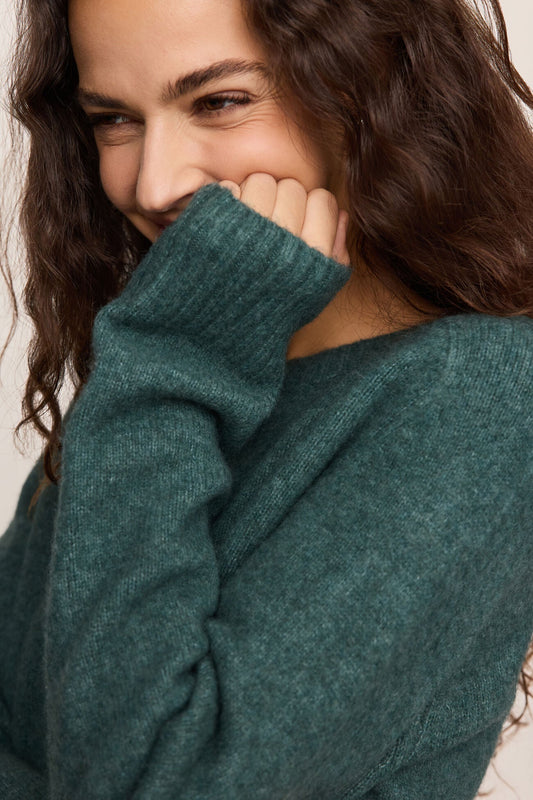 Cropped Stand In Sweater
