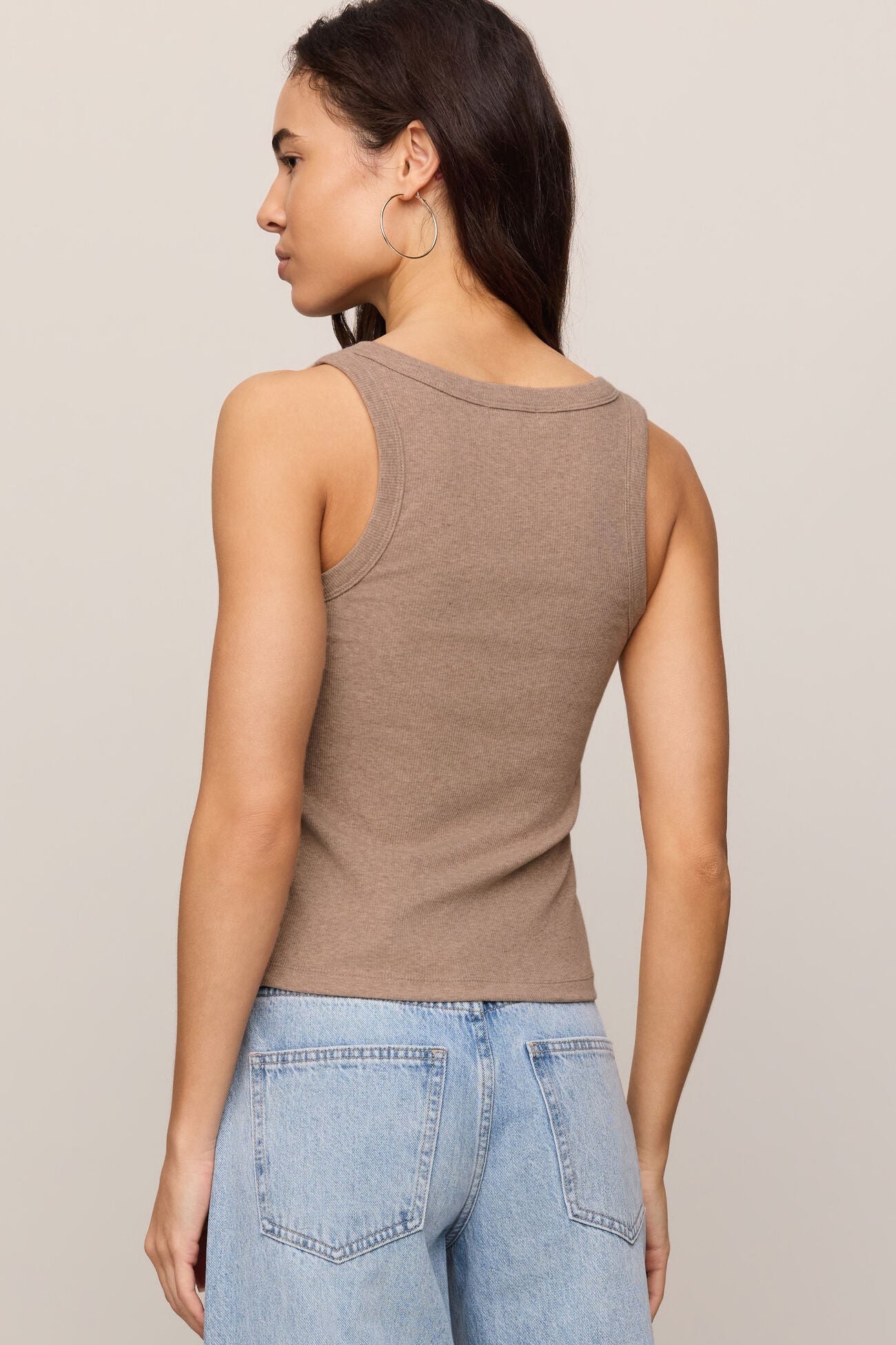 Rowe Scoop Tank Heather Ash