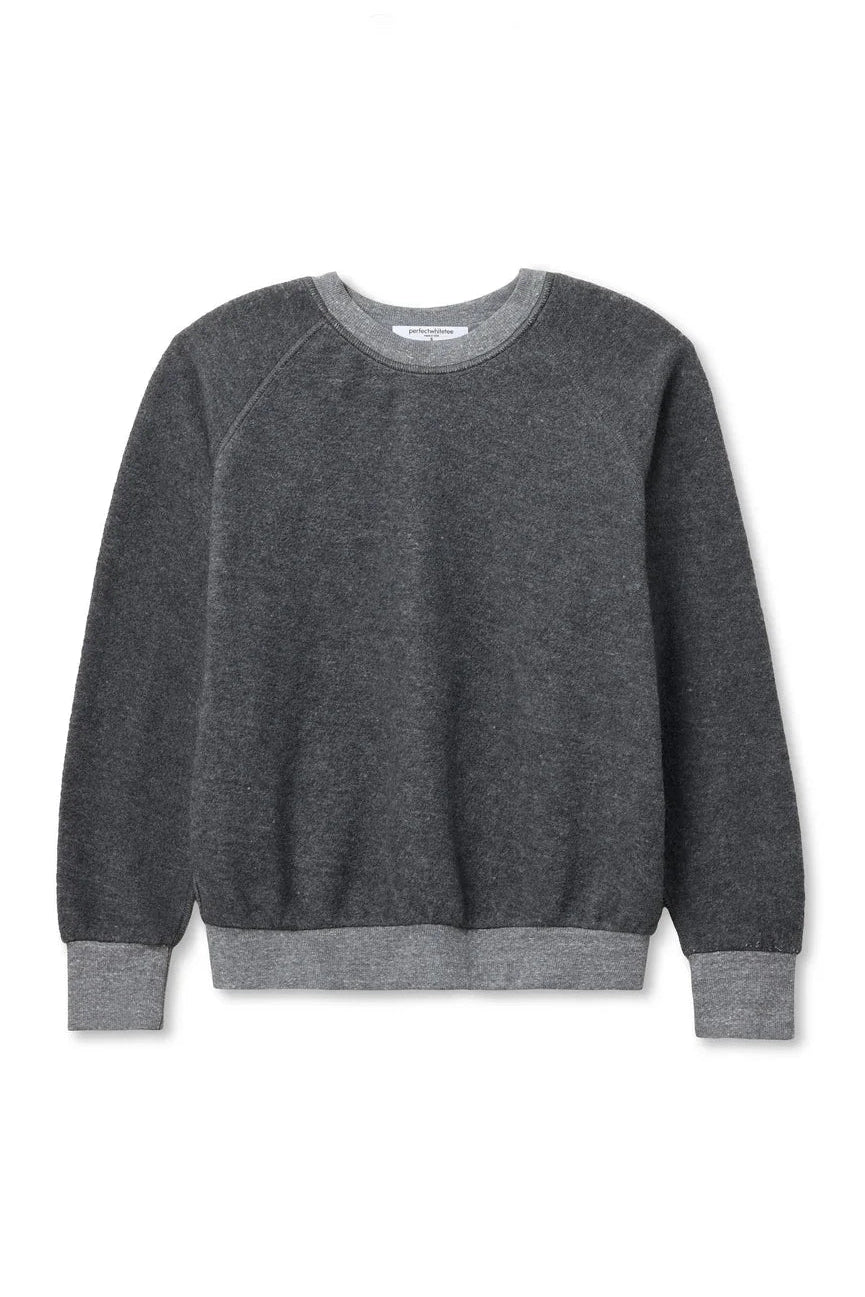 Ziggy Reverse Fleece Sweatshirt Dark Heather Grey