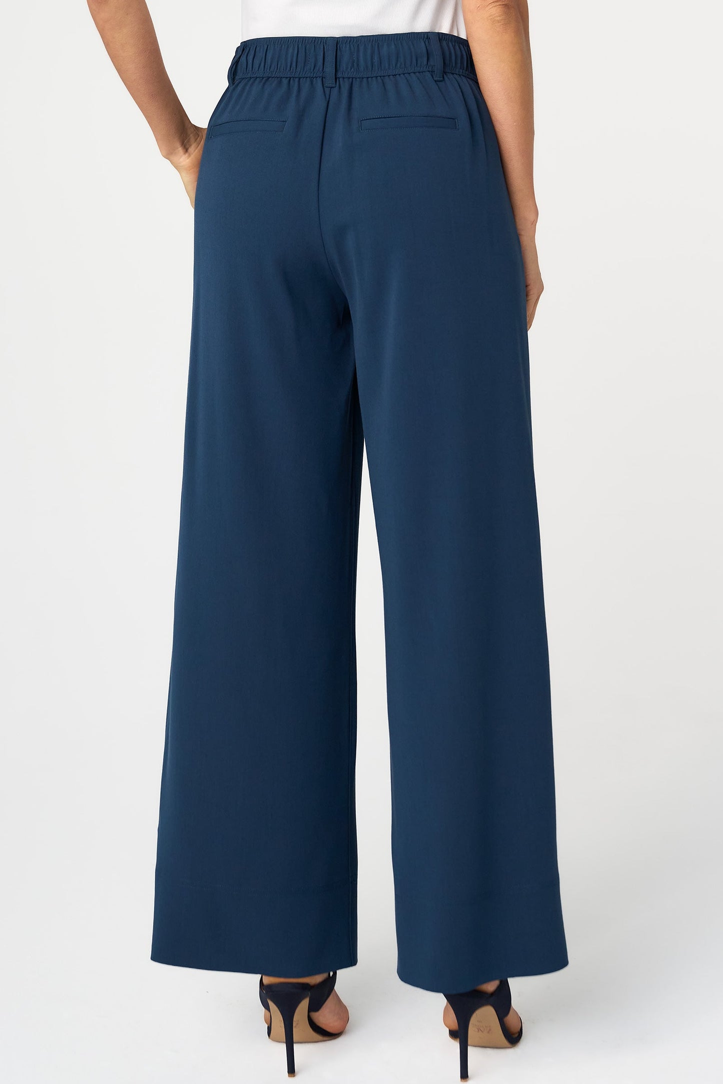 Pleated Wide Leg Trouser