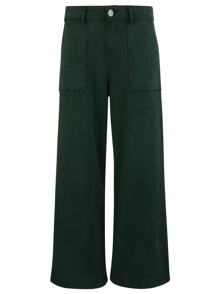 Meg High Rise Wide Leg Evergreen