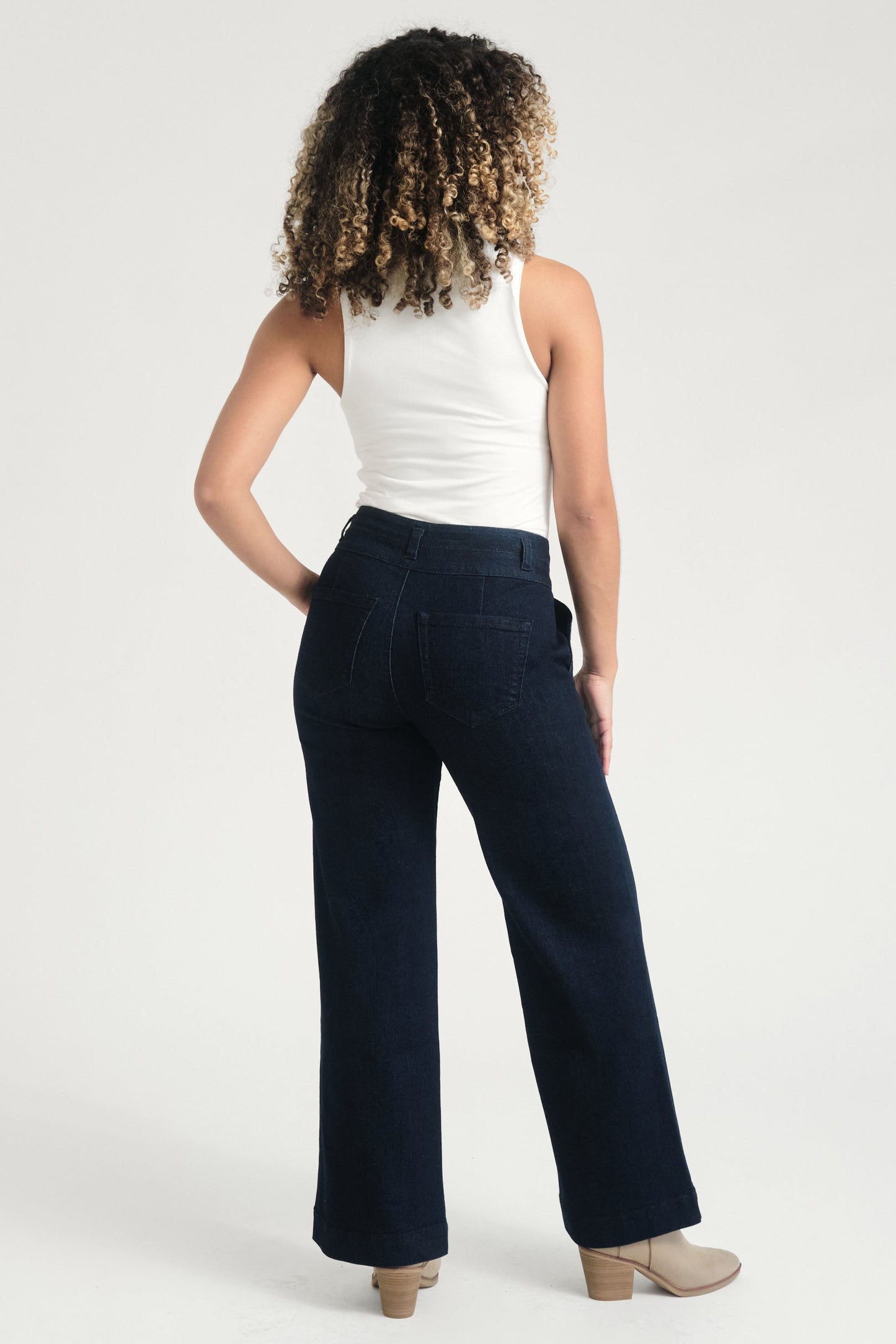 Petite 29" Slim Wide Leg