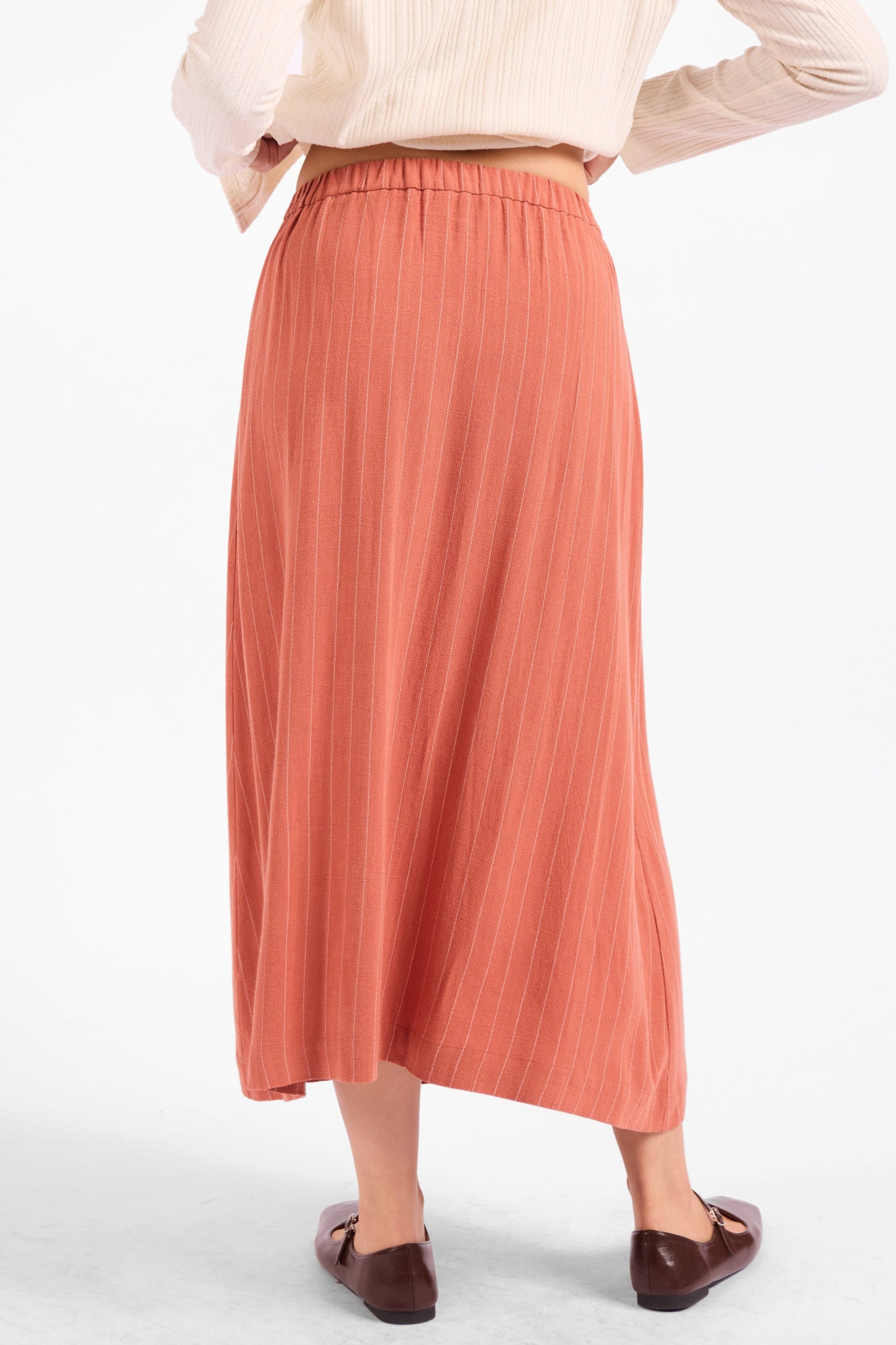 Sugarloaf Stripe Midi Skirt