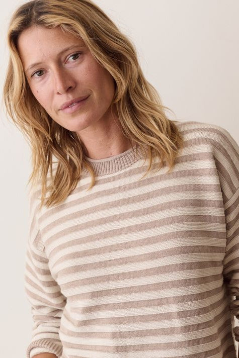 Suki Stripe Crewneck Sweater