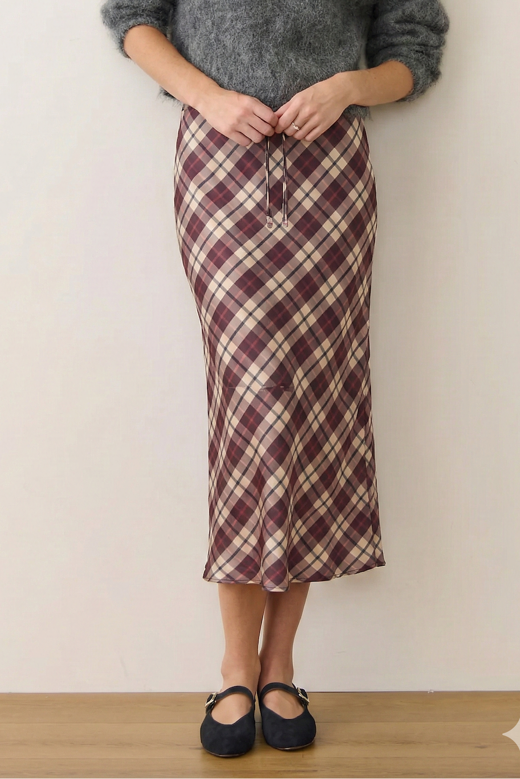 Silvia Plaid Maxi Skirt