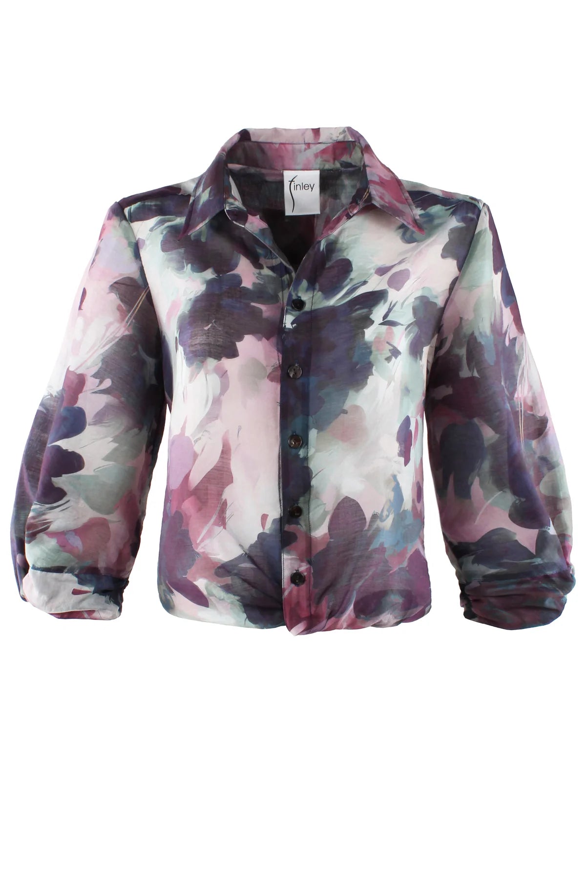 Catalina Draped Cuff Blouse