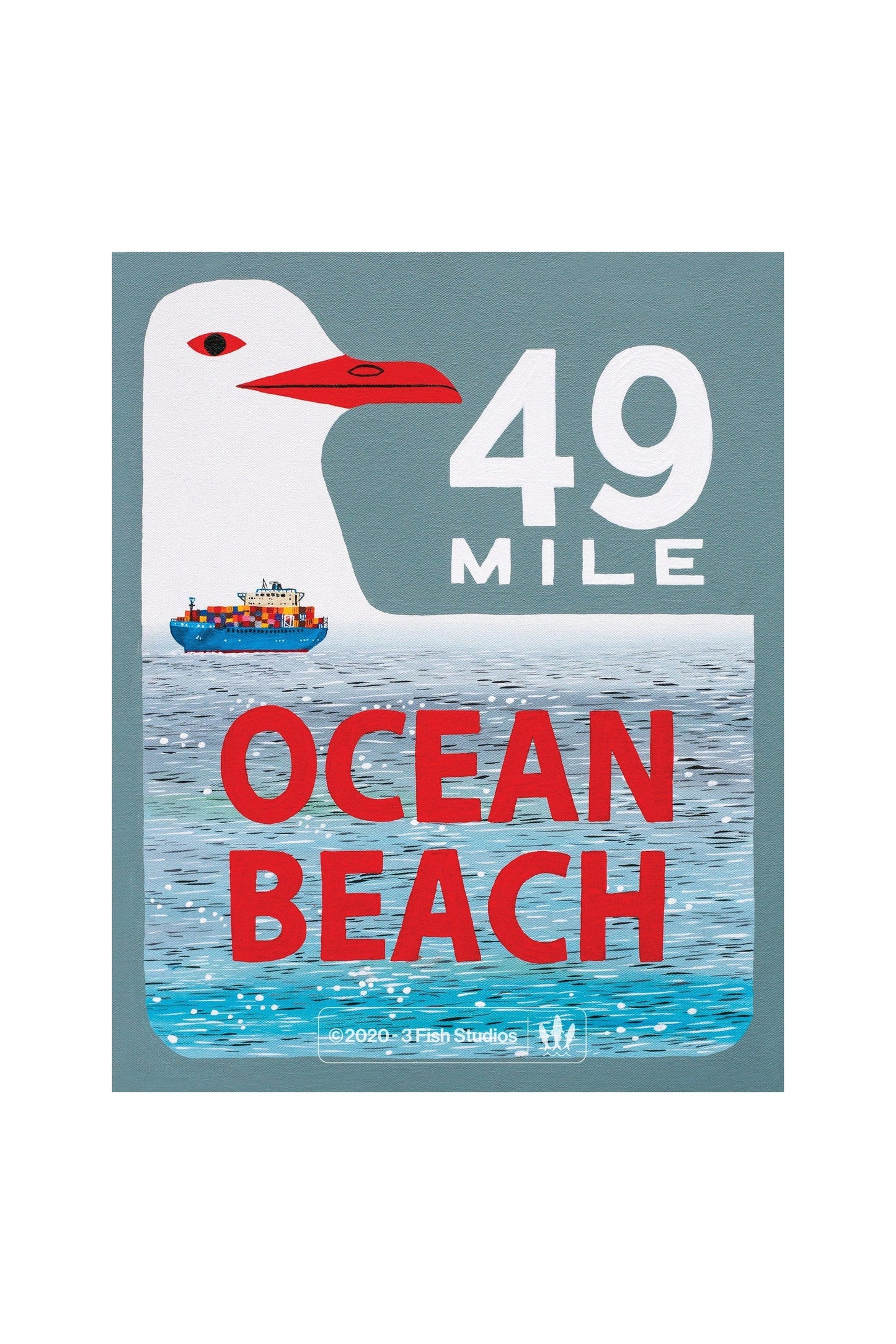 49 Mile Ocean Beach 8 x 10 Print