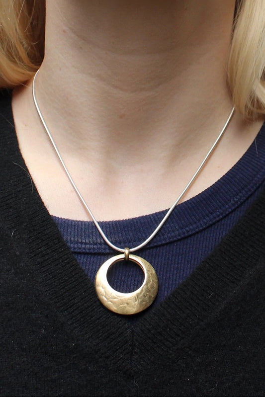 Back to Back Cutout Discs Necklace