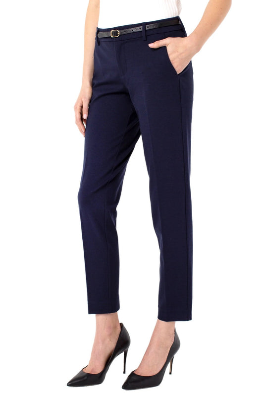 Petite Cadet Blue Kelsey Knit Trouser