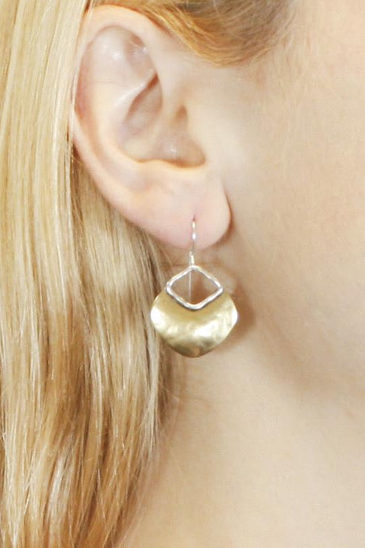 Disc with Cutout Earring