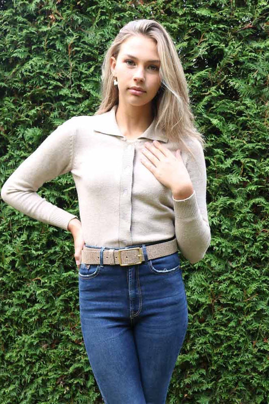 Jules Fish Scale Pattern Belt