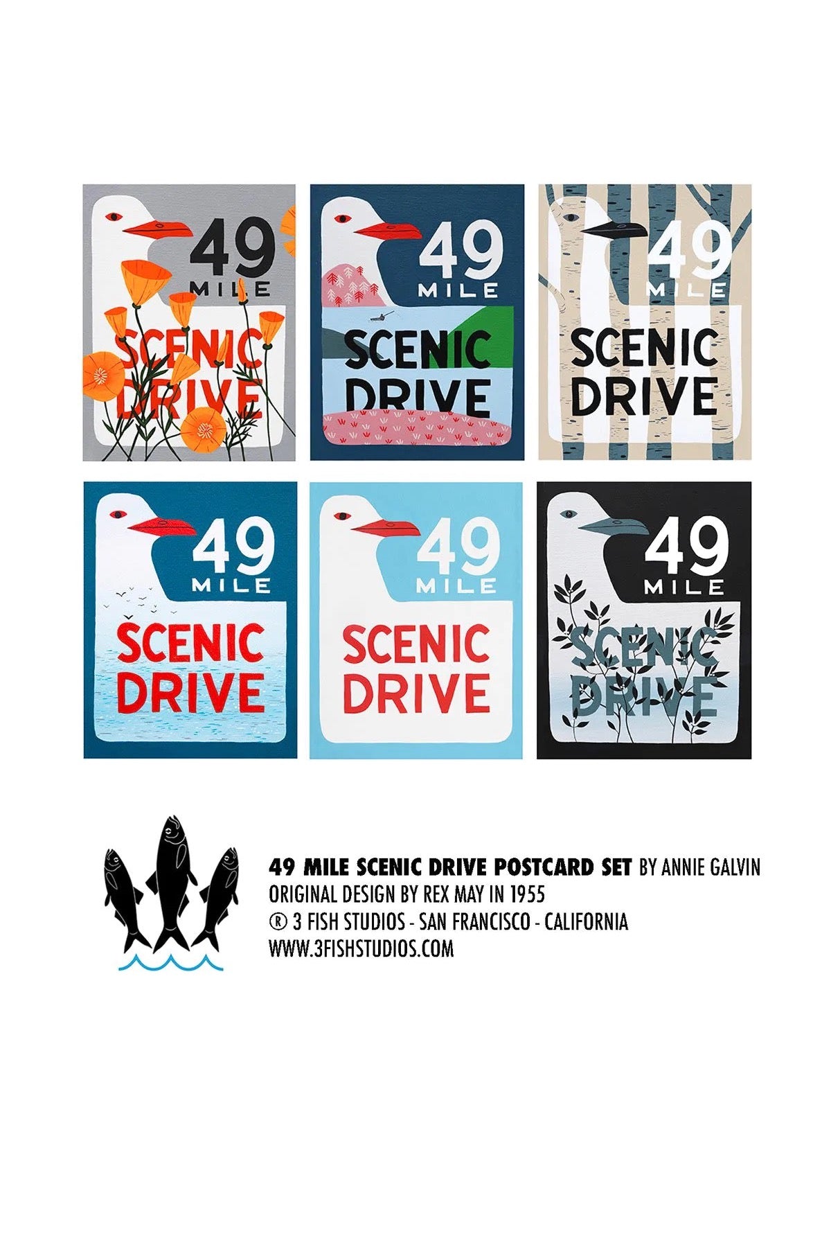 SF Scenic Drive Postcard Set