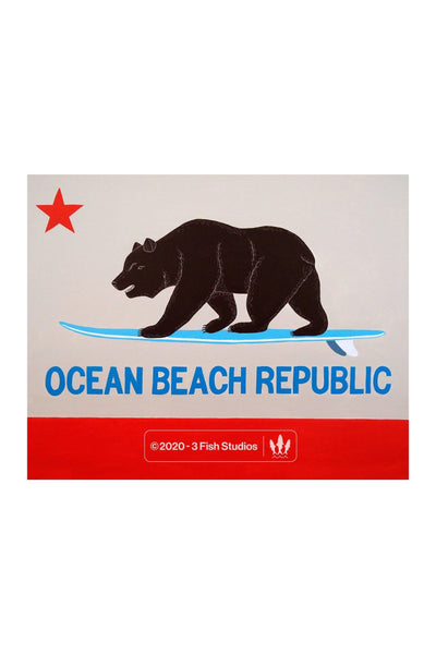 Ocean Beach Republic 11 x 14 Print