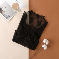 Long Sleeve Mock All Over Lace Top