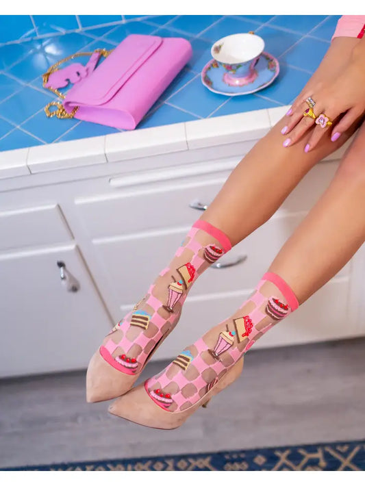 Retro Sweet Sheer Socks