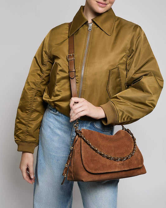 Lennon Convertible Crossbody Chestnut Suede