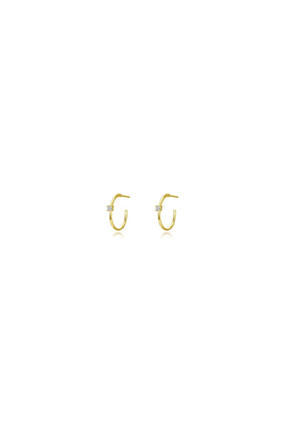 10mm High Polished Hoop Earrings