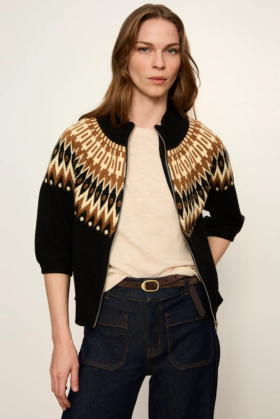 Fairisle Zip Up