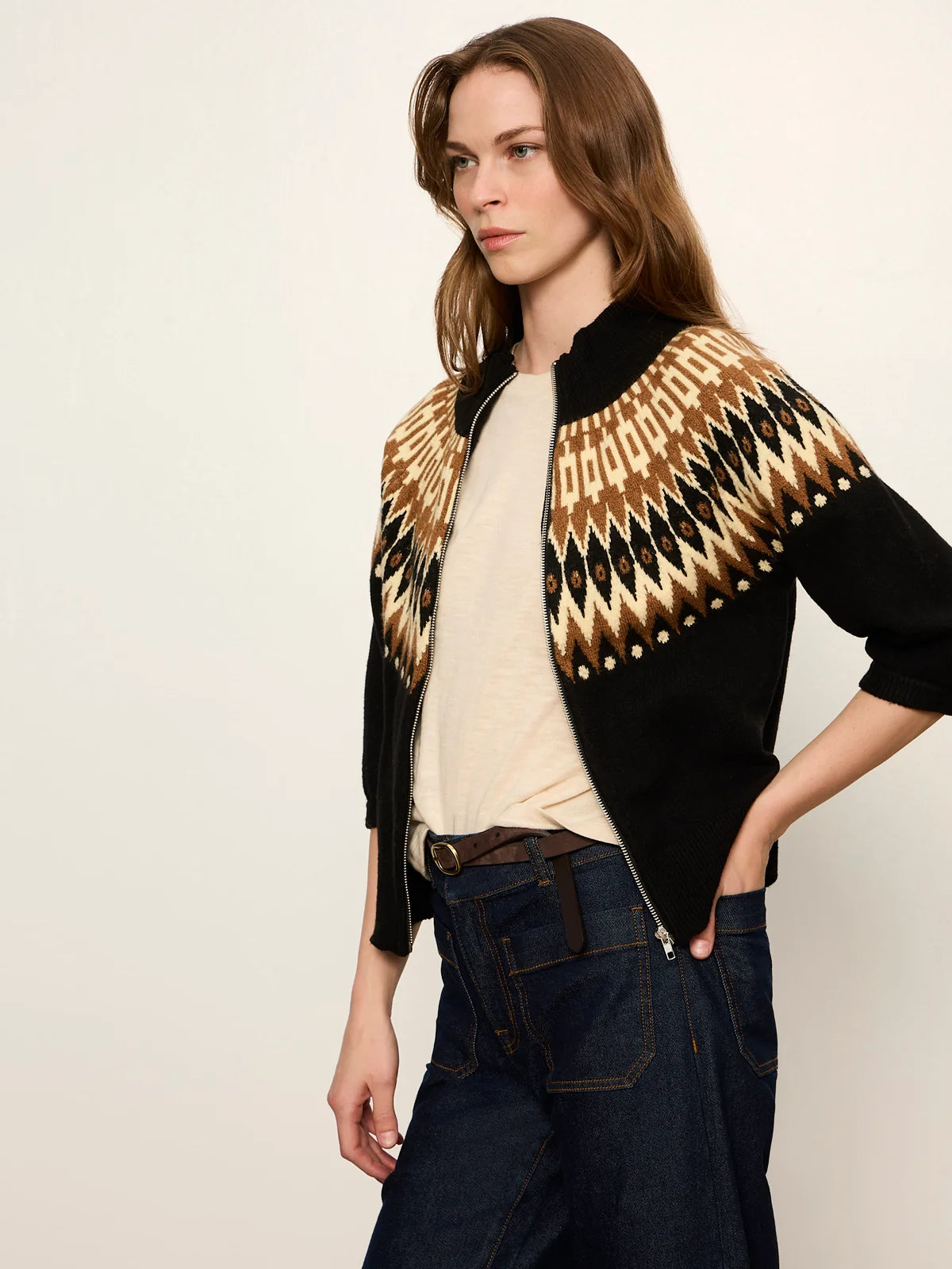 Fairisle Zip Up