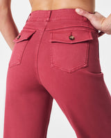 Wild Rose Stretch Twill Cropped Pant