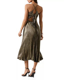 Blythe Metallic Midi Dress