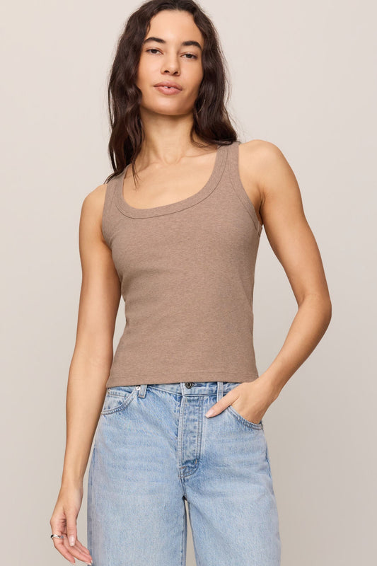 Rowe Scoop Tank Heather Ash
