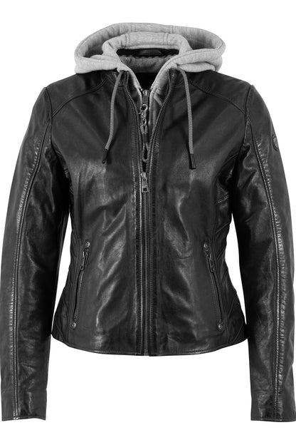 Alva RF Leather Jacket Black