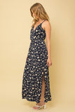 Surplice Maxi Dress With Slit