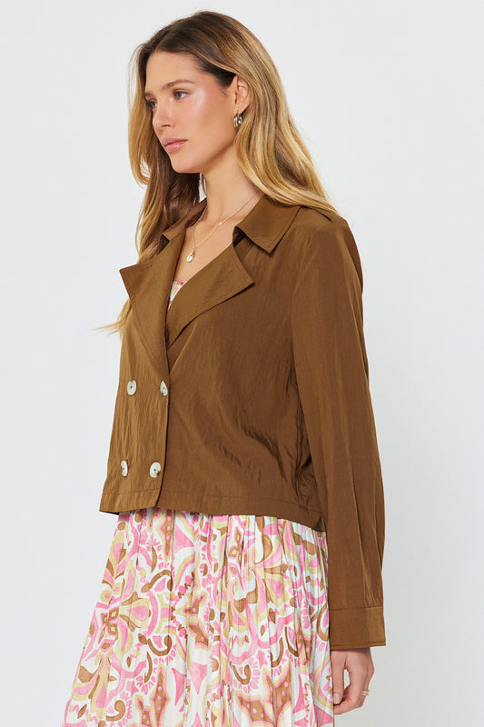 Cropped Trench Jacket