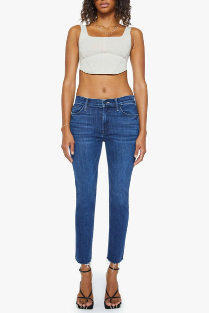 The Mid Rise Dazzler Ankle Fray