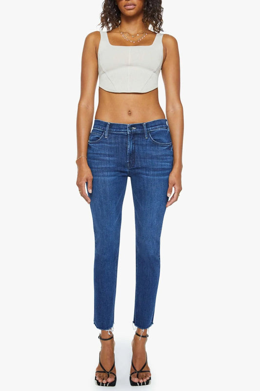 The Mid Rise Dazzler Ankle Fray