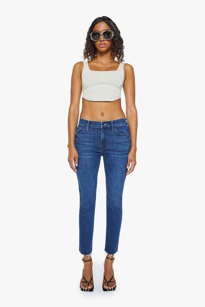 The Mid Rise Dazzler Ankle Fray