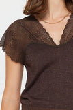 Glitter Lace Knit Top