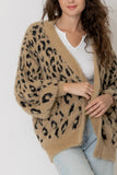 Leopard Balloon Sleeve Cardigan