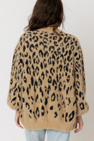 Leopard Balloon Sleeve Cardigan